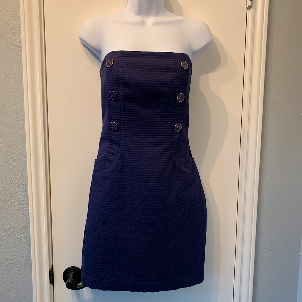 Navy Lily Pulitzer pocket dress - size 2